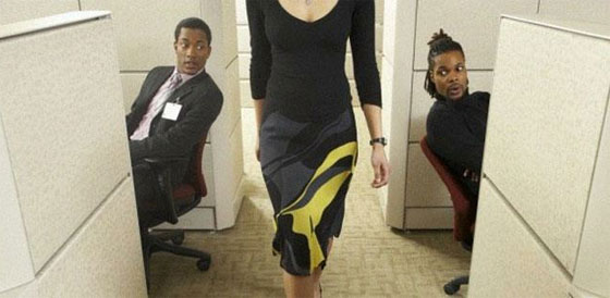 staring-at-office-woman